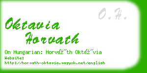 oktavia horvath business card